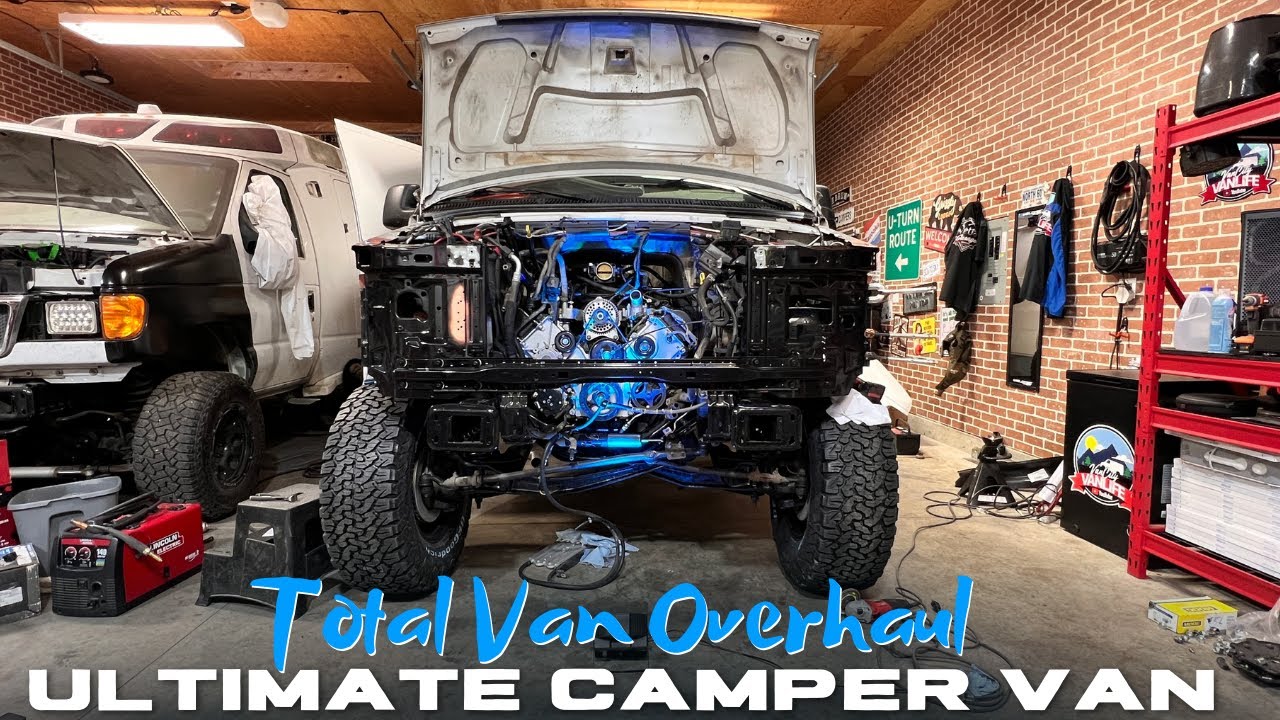 THE ENGINE PART IS COMPLETE. Making Our Own Brackets To Finish This ULTIMATE CAMPER VAN