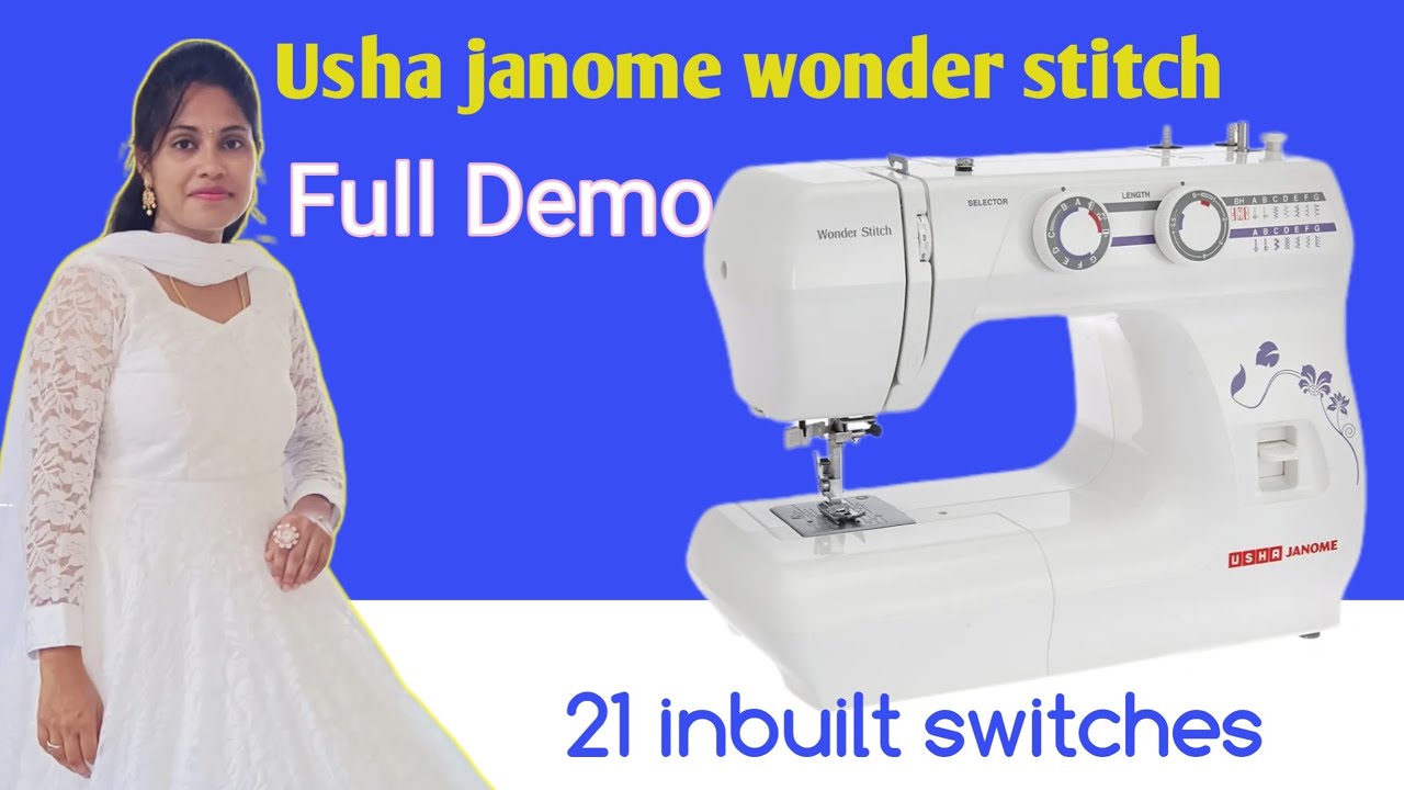 Usha Janome wonder stitch demo in Telugu | Usha Janome sewing machine | @talksofsruthinath