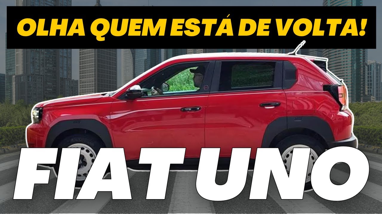 O retorno do FIAT UNO! Ele será um dos carros mais baratos do Brasil. Conheça!