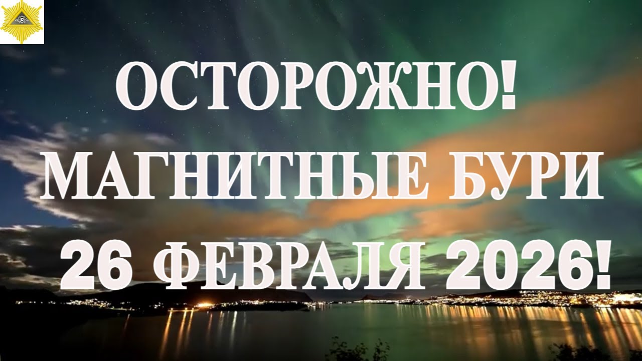 ОСТОРОЖНО! МАГНИТНЫЕ БУРИ 26 ФЕВРАЛЯ 2026!