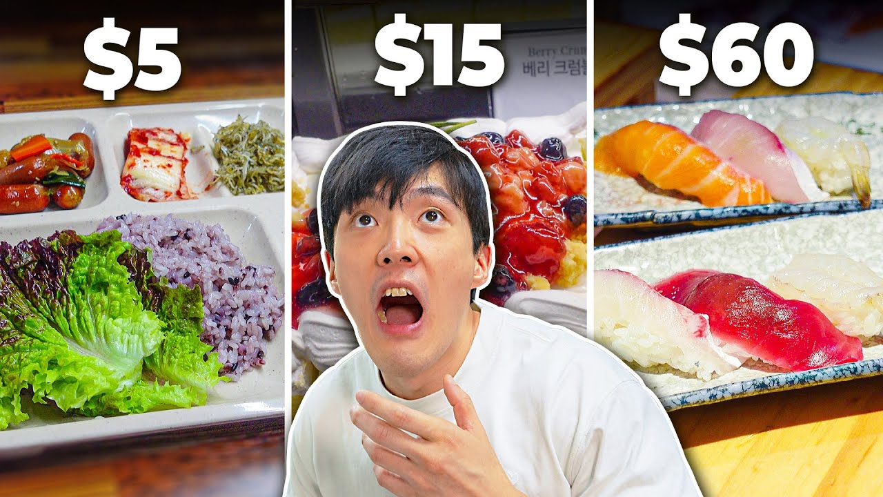 $5 vs $15 vs $60 BUFFET in Korea! How Good Does It Get?!