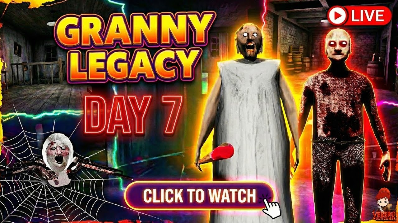 😱🔥 Granny Grandpa robot vs me Granny Legacy #granny #shortslive #shortslive