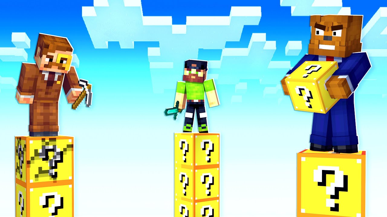 Minecraft Lucky Block Pillars Is The Funniest Gamemode