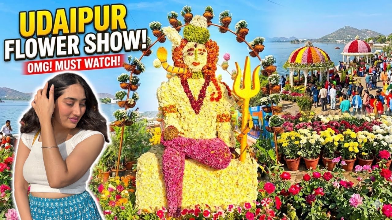 Fateh Sagar Flower Show  Udaipur Vlog 🌸 