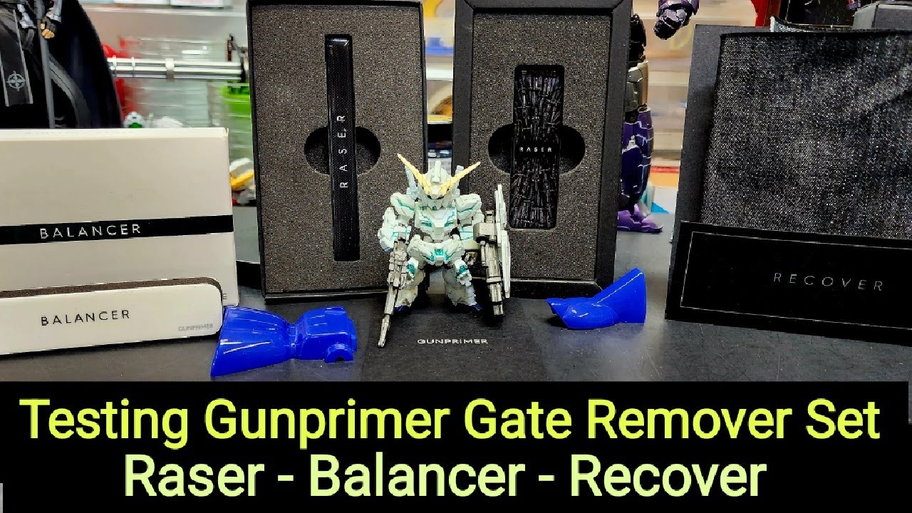 Testing Gunprimer Gate Remover Set - Raser - Balancer - Recover Great Tool For Gunpla
