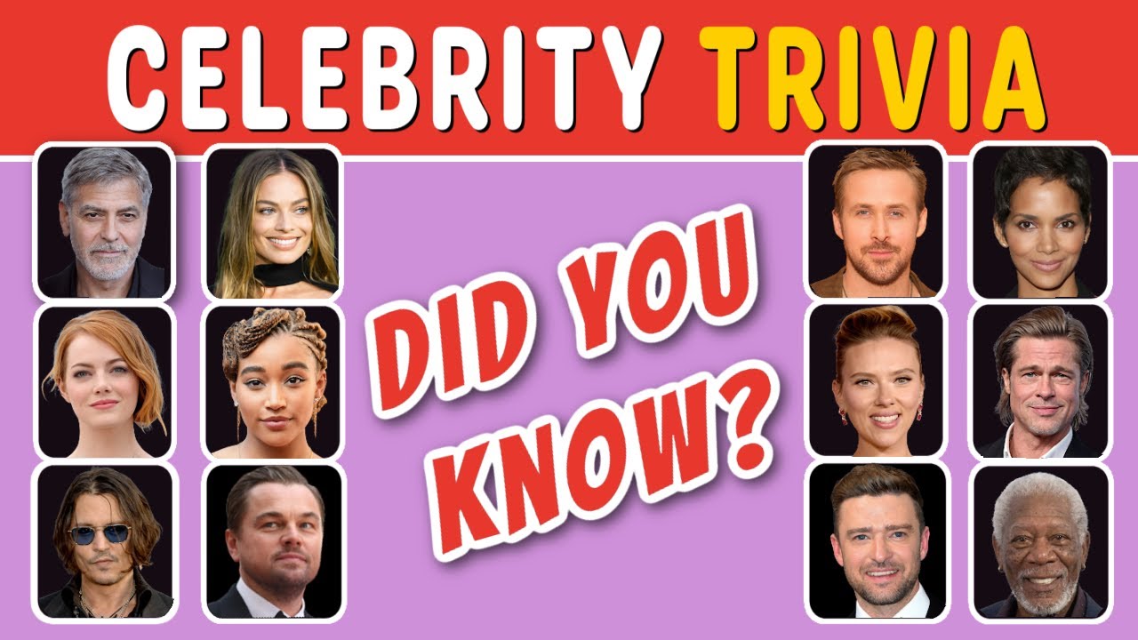 Celebrity Trivia Quiz! 🏆🎥🎸 How Well Do You Know Your Celebrities?