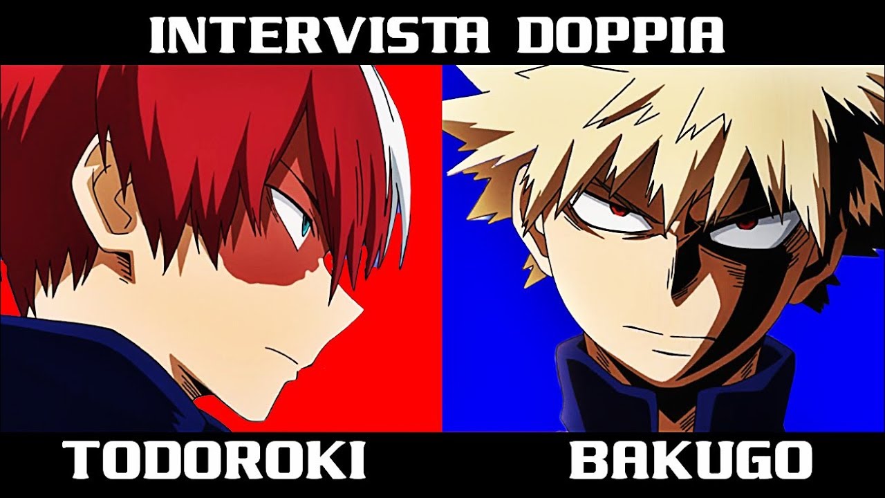 INTERVISTA DOPPIA - TODOROKI E BAKUGOU [ MY HERO ACADEMIA ]