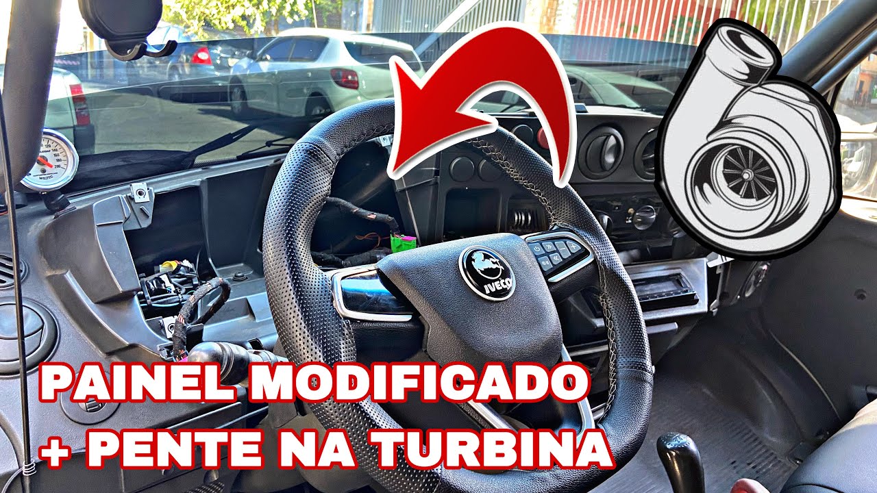 COMO MODIFIQUEI O PAINEL DA IVECO DAILY + DIFUSOR DO ESCAPAMENTO COM PENTE NA TURBINA IVECO MÁFIA