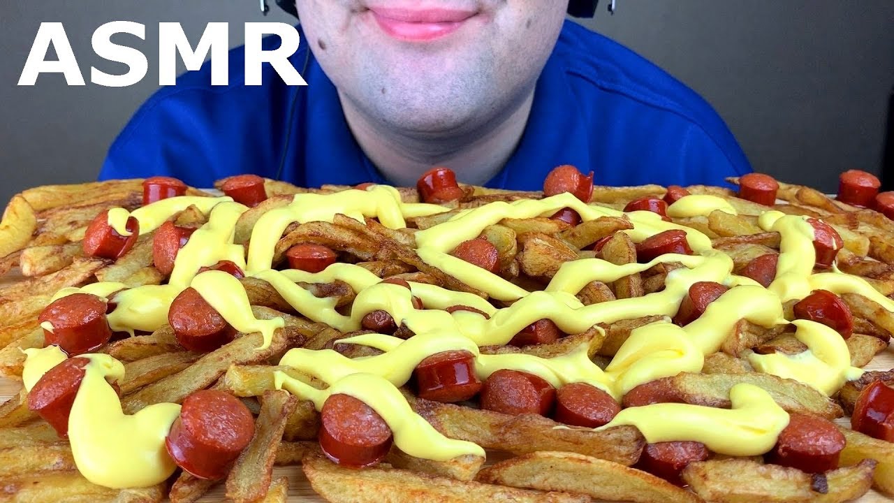ASMR SAUSAGE GRILLED & CHEESY ANIMAL STYLE FRIES (Eating Sounds)  먹방 Mukbang