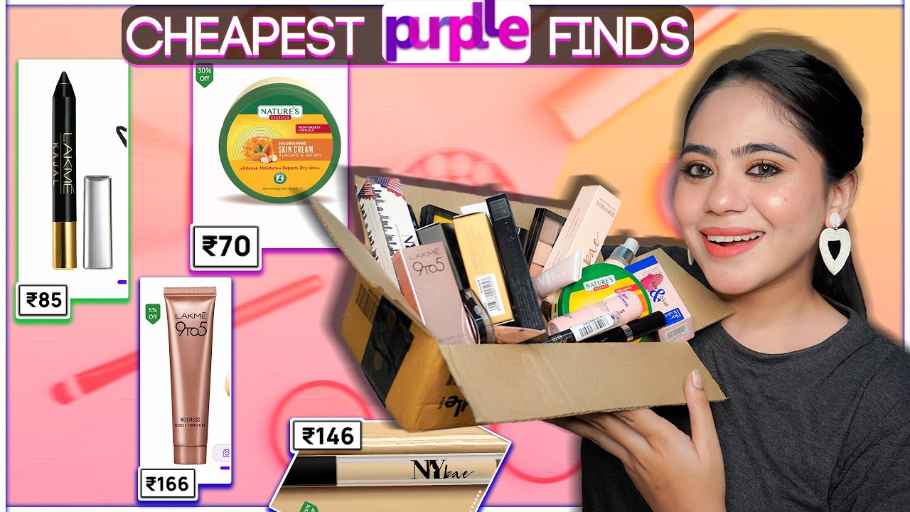 Affordable Makeup Products from Purplle💜| Starts at ₹65 | Ronak Qureshi.