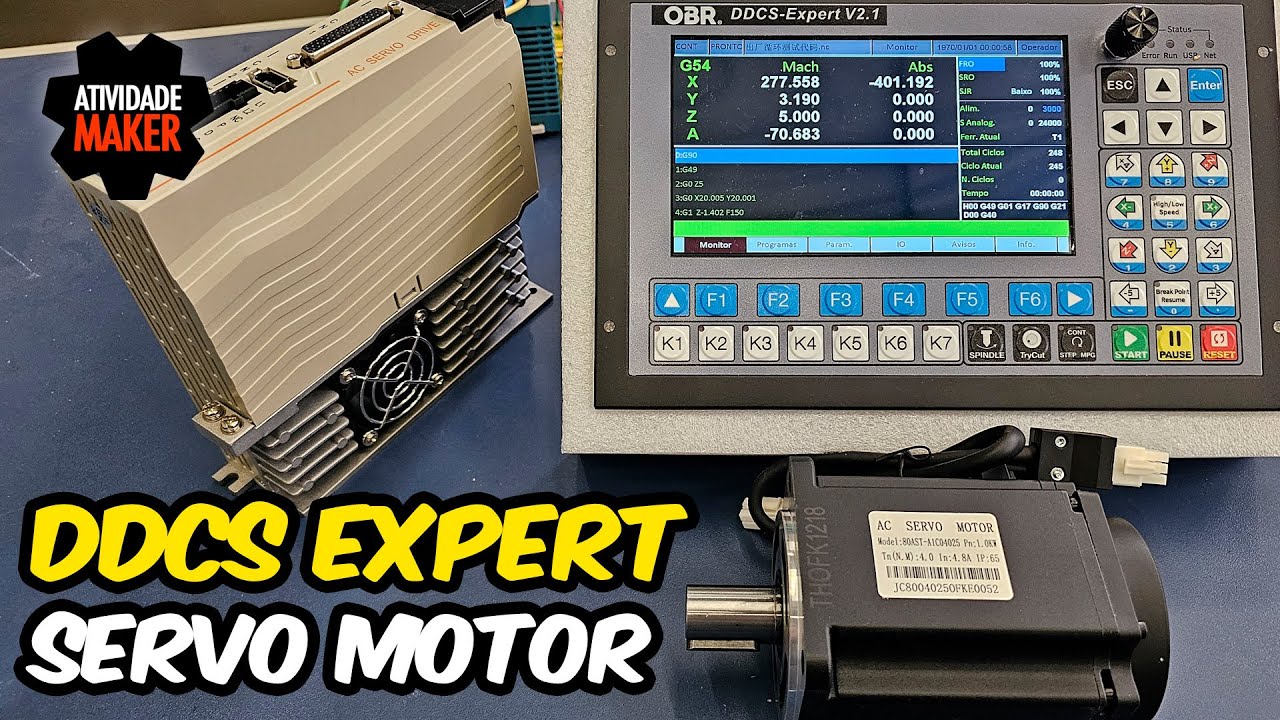 CNC Router com DDCS EXPERT 2.1 - Servo Motor + Alarme | OBR
