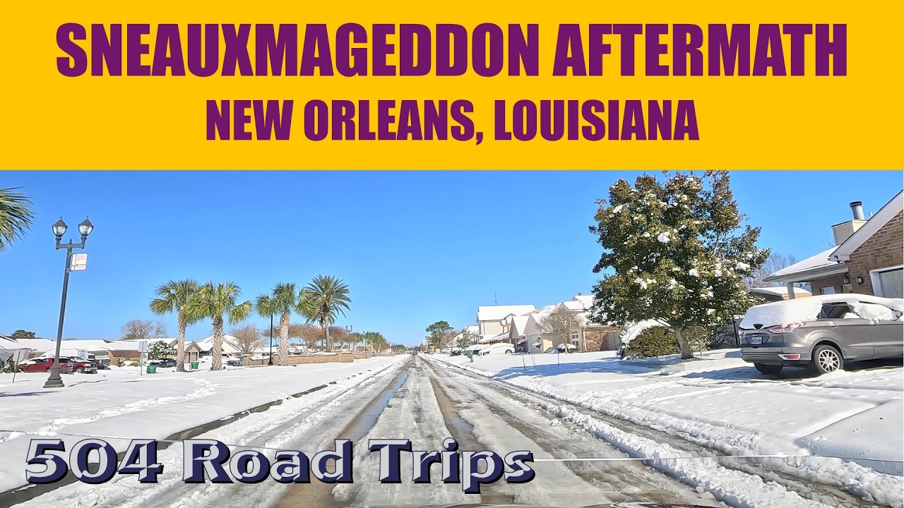 ⁴ᴷ Vlog: #Sneauxmageddon Aftermath - New Orleans - January 22, 2025 Blizzard