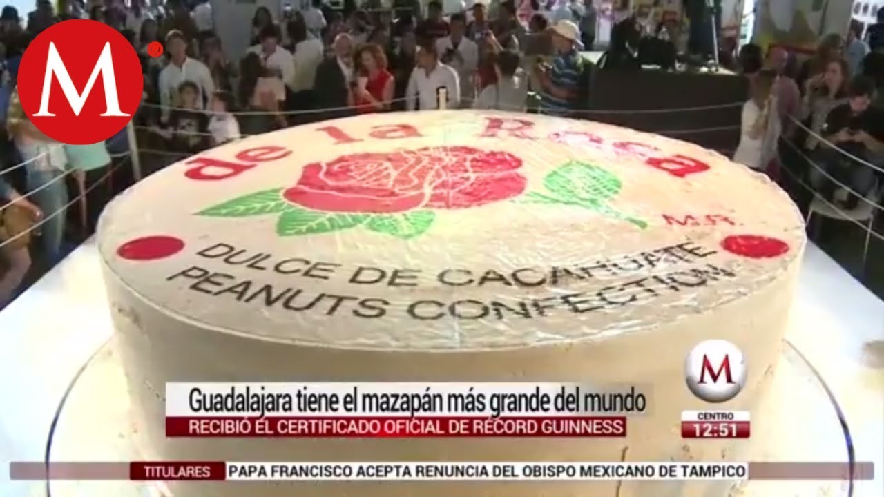 Se rompió el Récord Guinness del mazapán más grande en Guadalajara