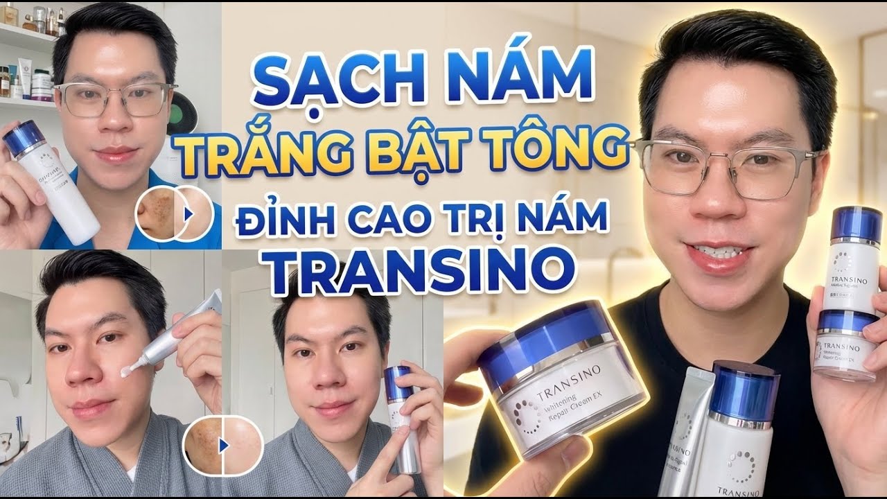 [REVIEW] BỘ DƯỠNG TRẮNG TRANSINO CH&Acirc;N &Aacute;I MỜ TH&Acirc;M N&Aacute;M CHO DA