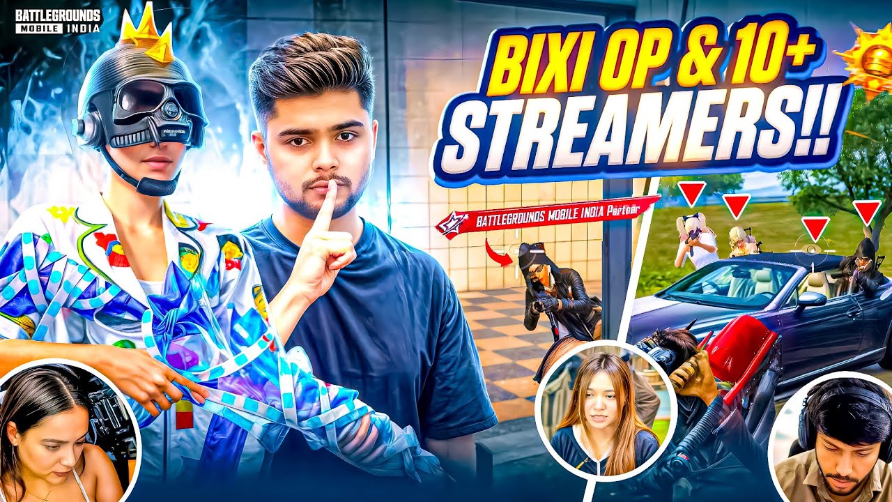 Bixi OP & 10+ Streamer SHOCKED* 🔱 | By ~Android Player Skills. 😲🔥 #bgmi