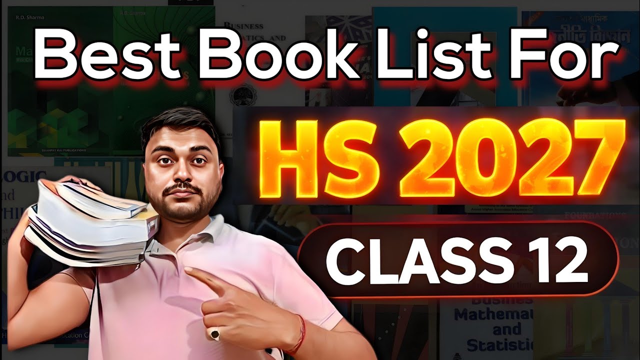 Best Book list for HS 2027 | Arts, Commerce, Science| HS 2nd Year| Class 12 | ASSEB| You can learn 