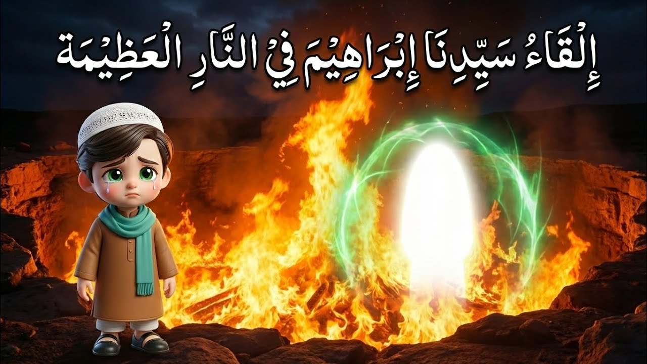 قصة سيدنا إبراهيم وإلقاءه في النار، الحلقة الأولى من سلسلة قصص الأنبياء للأطفال، روضة المسلم الصغير.