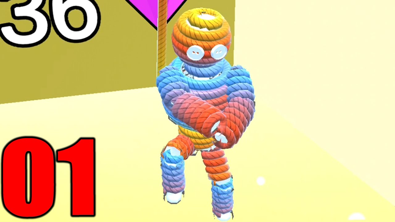 Rope-Man Run - Gameplay Ep 1 Max Level