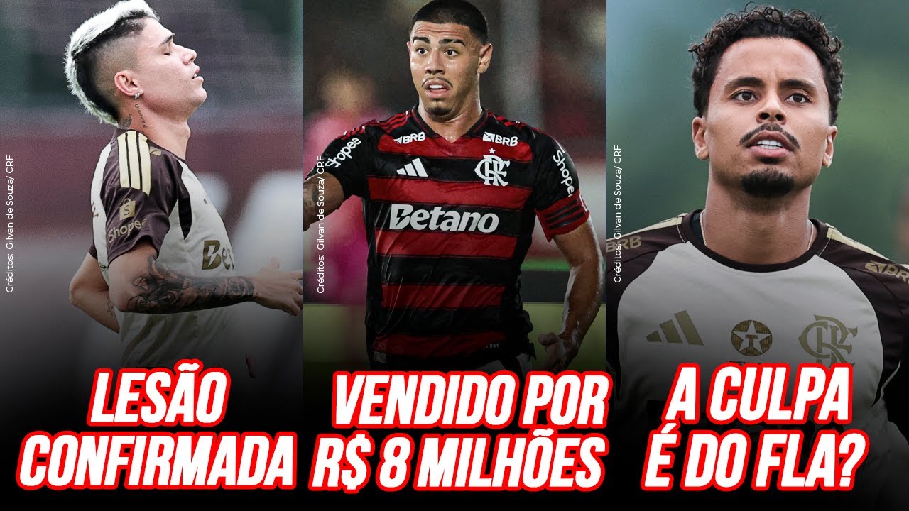 MAIS UM DESFALQUE NO FLAMENGO POR LESÃO MUSCULAR | VENDA CONFIRMADA | NARRATIVA CONTRA O FLA
