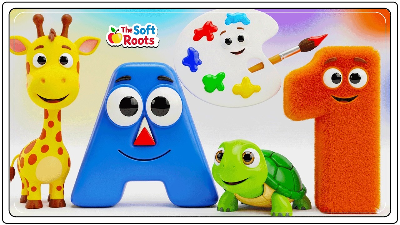 Preschool Learning activities for 3 year olds at home | Learn ABC Phonics Shapes Numbers Colors 🌈