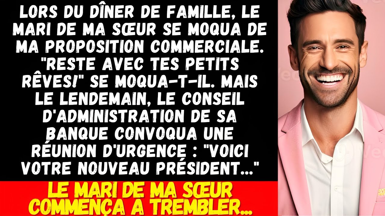 Le mari riche de ma sœur a rejeté ma proposition commerciale, mais il ne savait pas que j'étais…