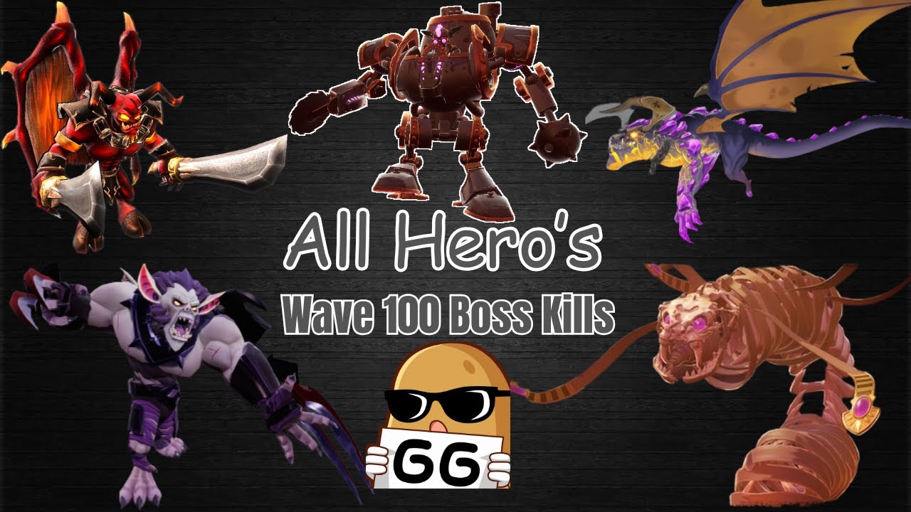 DDA | Wave 100 Survival MHCR DE ALL BOSSES & All HERO'S