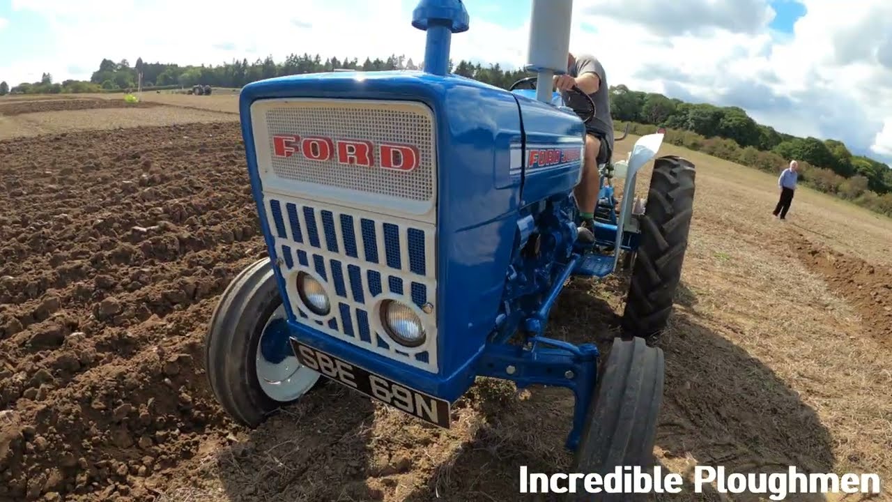 1970 Ford 3000 2.9 Litre 3-Cyl Diesel Tractor (47HP) with Ransomes South Berks Ploughing Match 2025