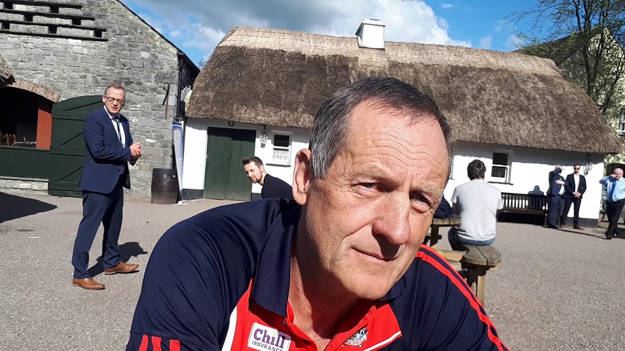 John Meyler Cork hurling manager with Nicholas Rynne.