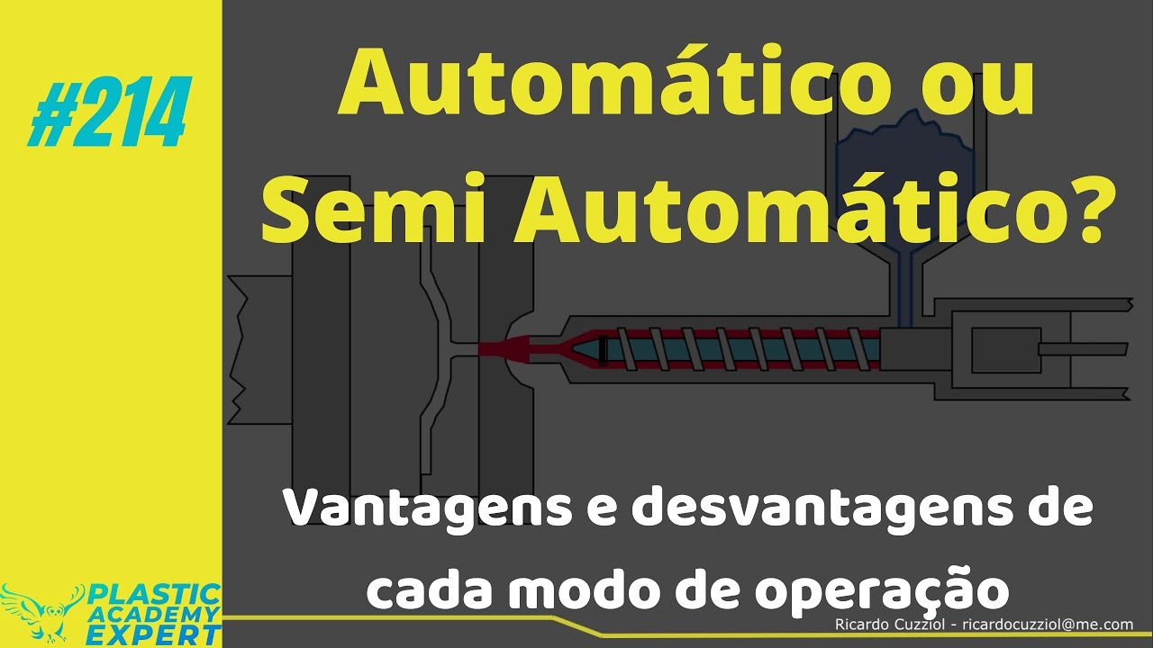 #214 - Injeção de plásticos - Modo Automático ou Semi automático?