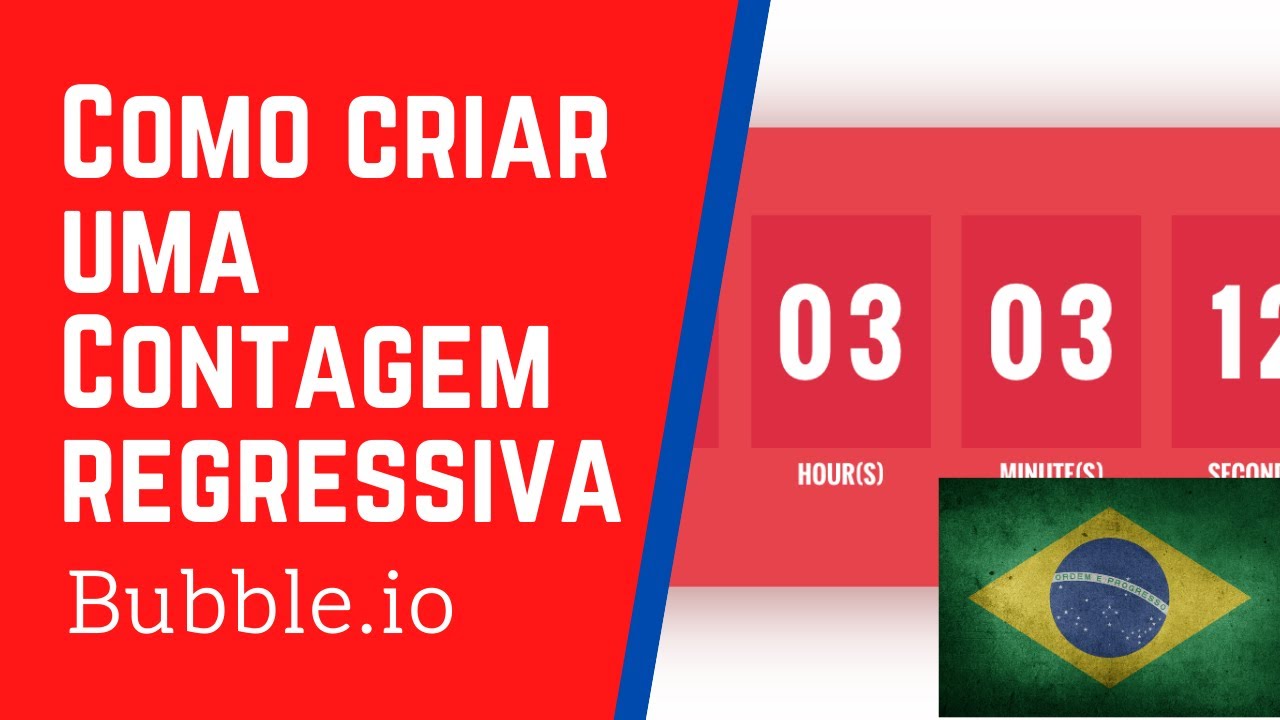 Tutorial Bubble.io em Português | Como criar uma contagem regresiva