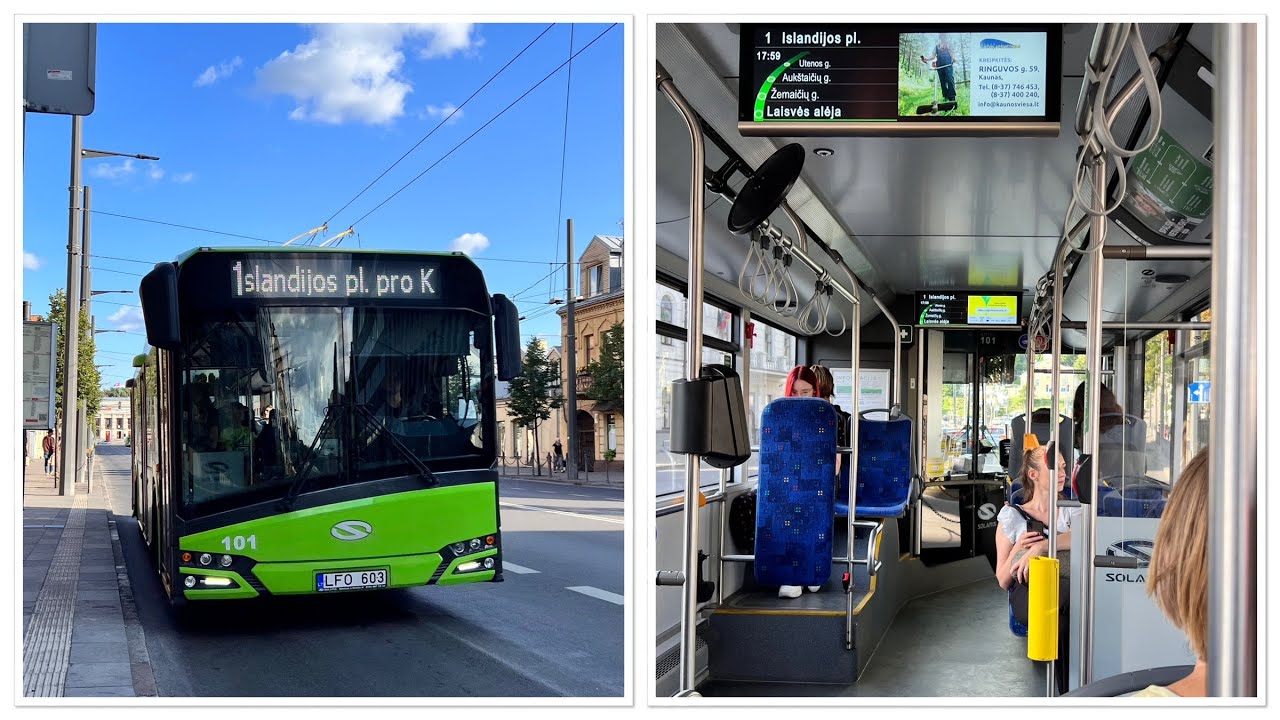 Last video from Kaunas for 2023 | Solaris Trollino IV 12 Medcom #101 - Kauno Autobusai