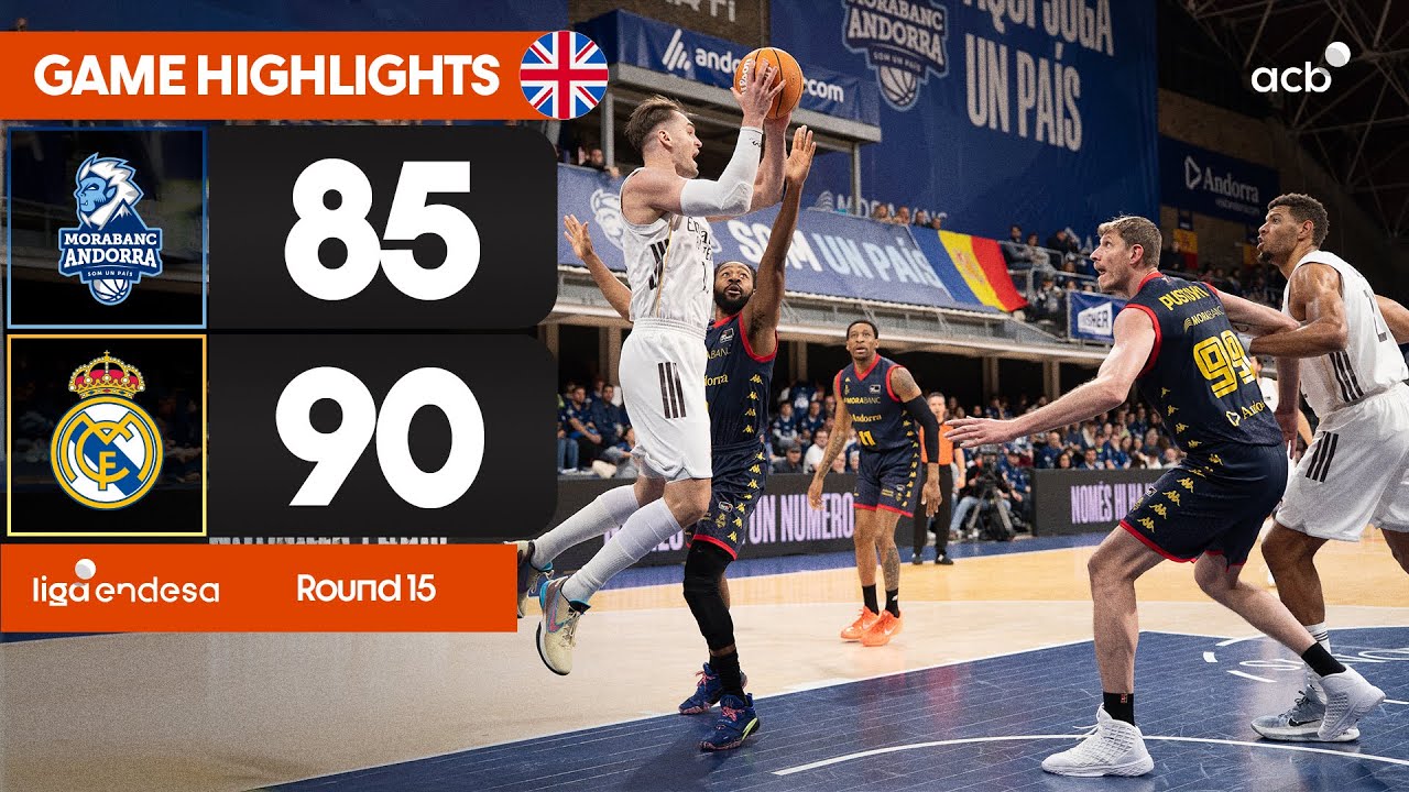 MoraBanc Andorra - Real Madrid (85-90) GAME HIGHLIGHTS | Liga Endesa 2025-26