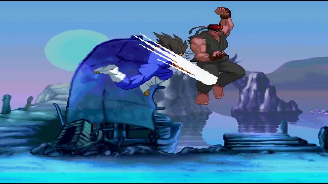 Vegeta vs Evil Ryu HD