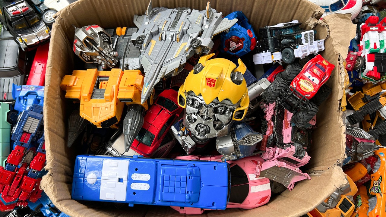 Ultimate Toy Box Autobots Decepticons Megatron & Optimus Stopmotion Transformers Tobot Dinosaur Lego