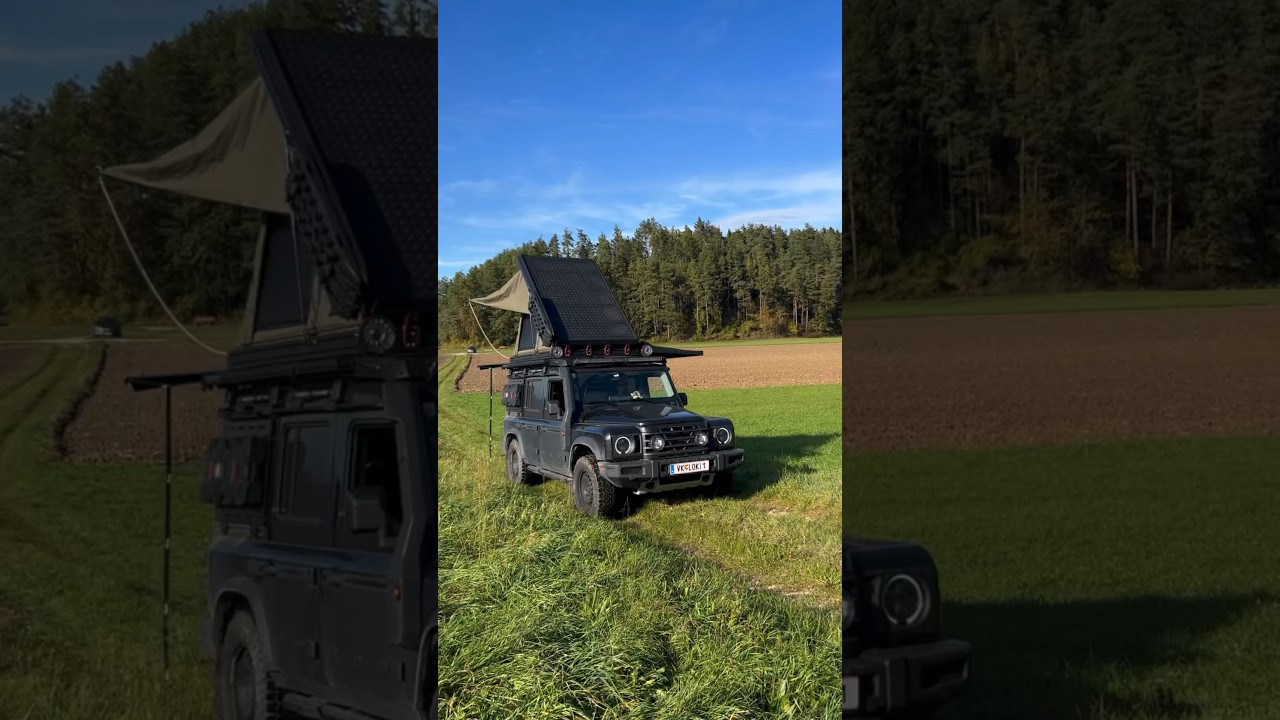 #Loki is truly a #mobile home 😂! #grenadier #rooftoptent #overland #expedition #ineosgrenadier