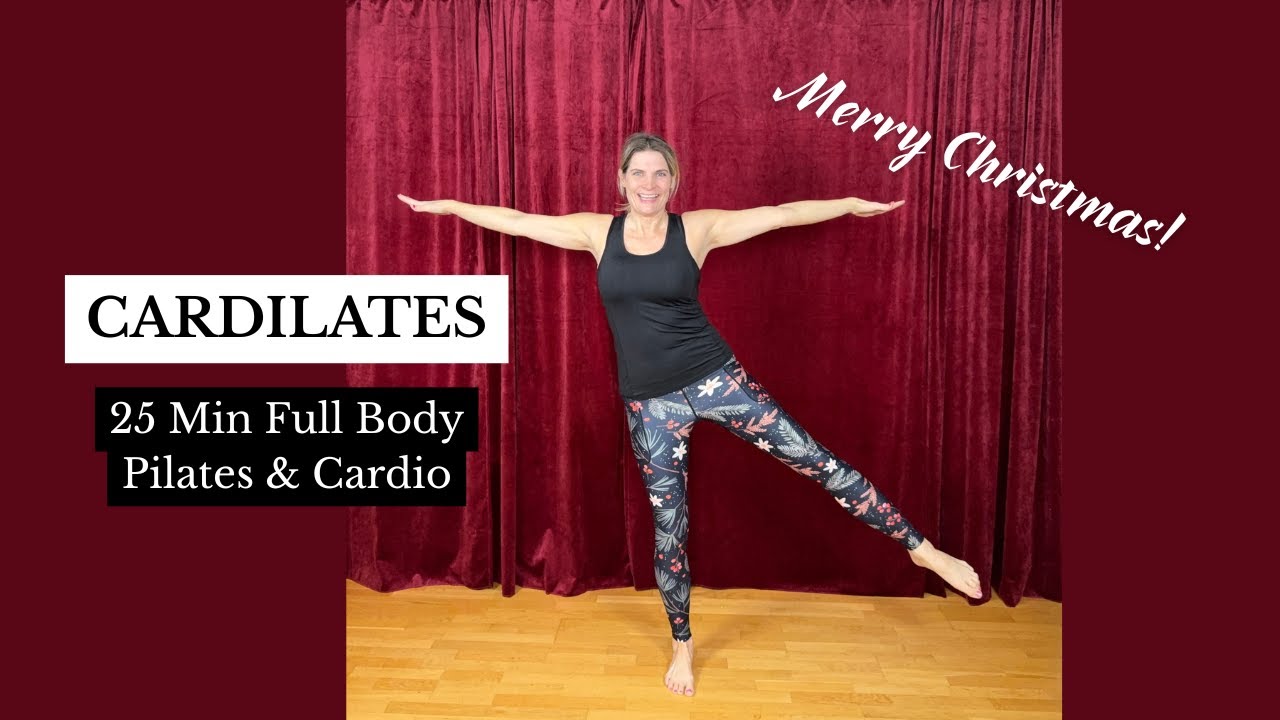 Cardilates Christmas Workout | 25 Minute Full Body Pilates & Cardio | Strength, Core & Stretch