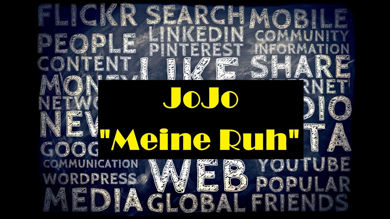 Meine Ruh' (#jojo) - Weiterer cooler Song meines Bruders, den ich sehr gern auf meinem Kanal teile.