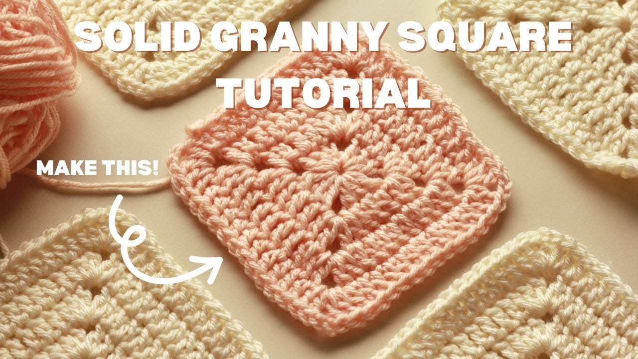 How to Crochet a Solid Granny Square Free Crochet Tutorial