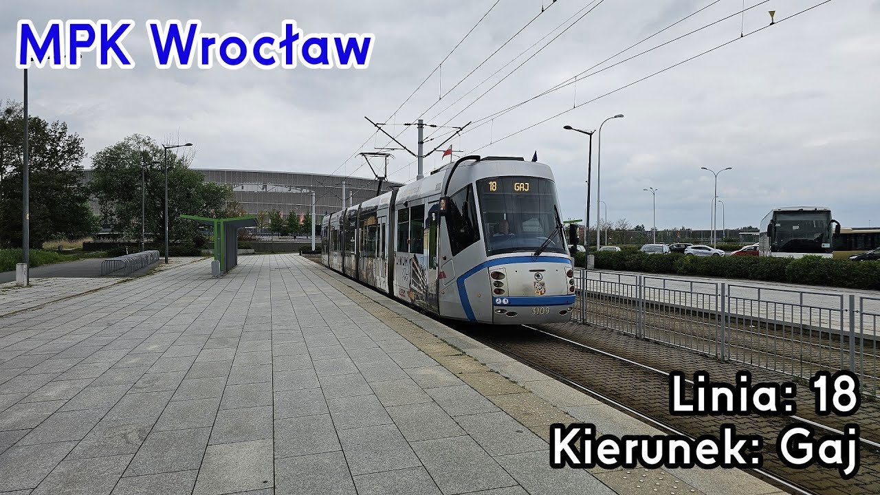 [🇵🇱PL] TIMELAPSE: MPK Wrocław - Linia: [🚋18]