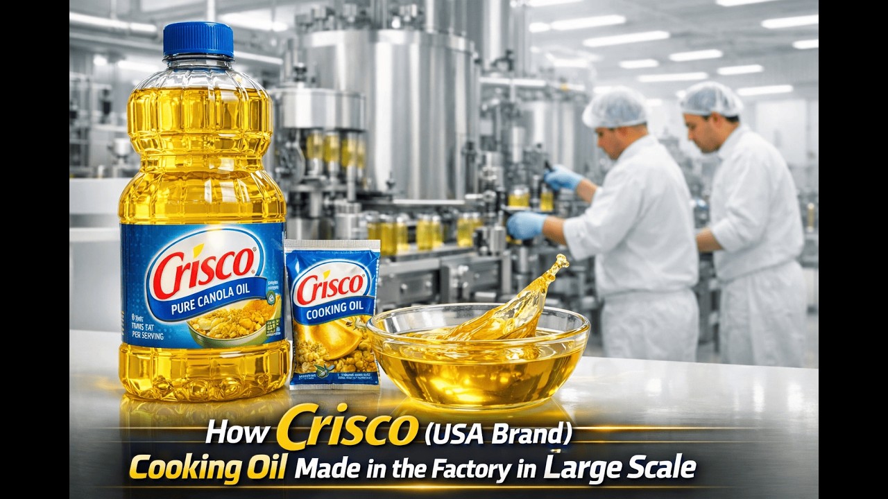 How Crisco Cooking Oil Is Made in Factory | Large Scale Bottling & Production Process (USA)