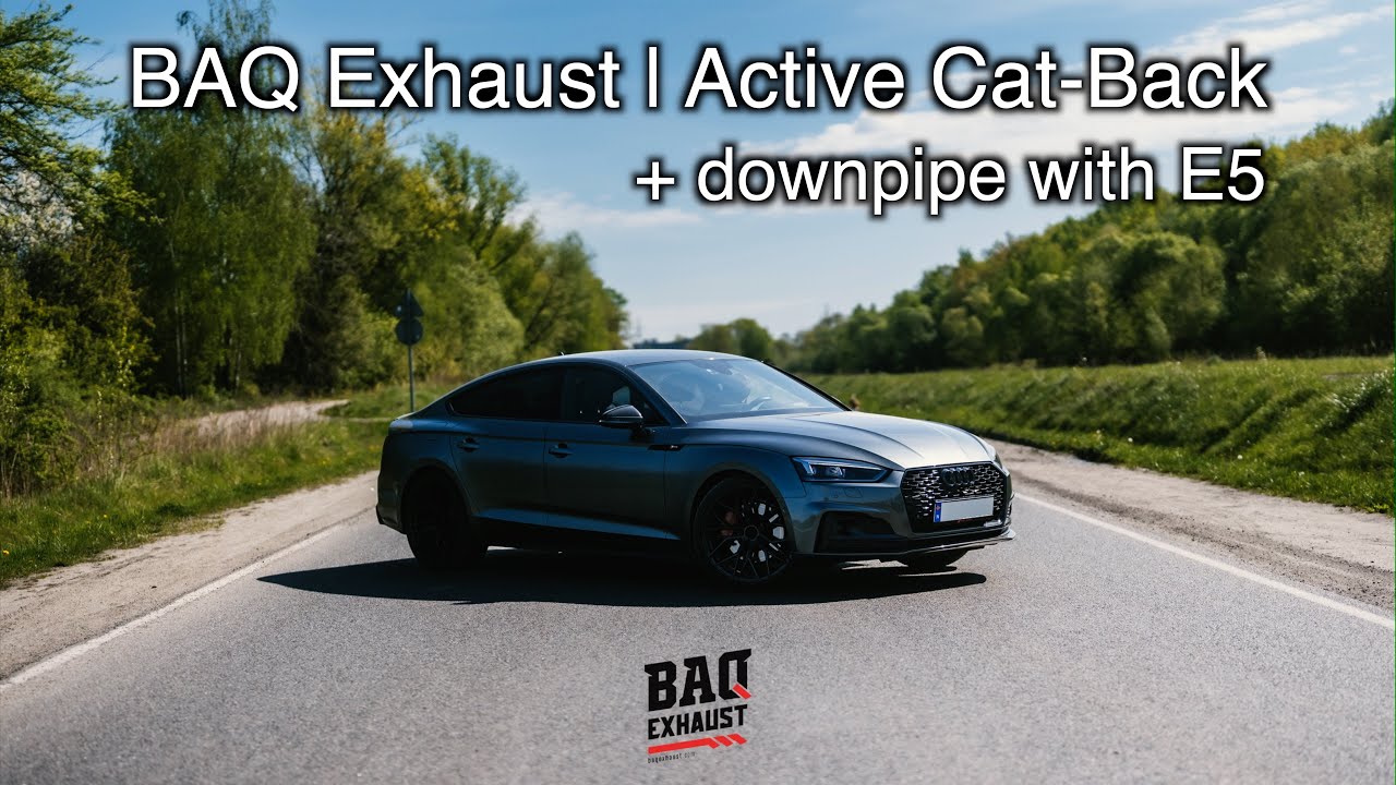 Audi A5 Sportback (F5) 2.0 TFSI quattro | New exhaust sound | BAQ Exhaust