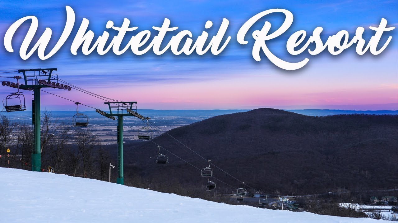 Whitetail Ski Resort: Skiing and Snowboarding / Aerial 4k drone views