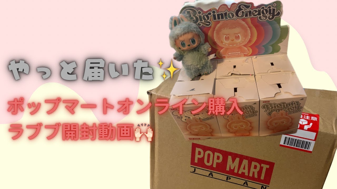 ポップマートオンライン購入ラブブ開封動画✨