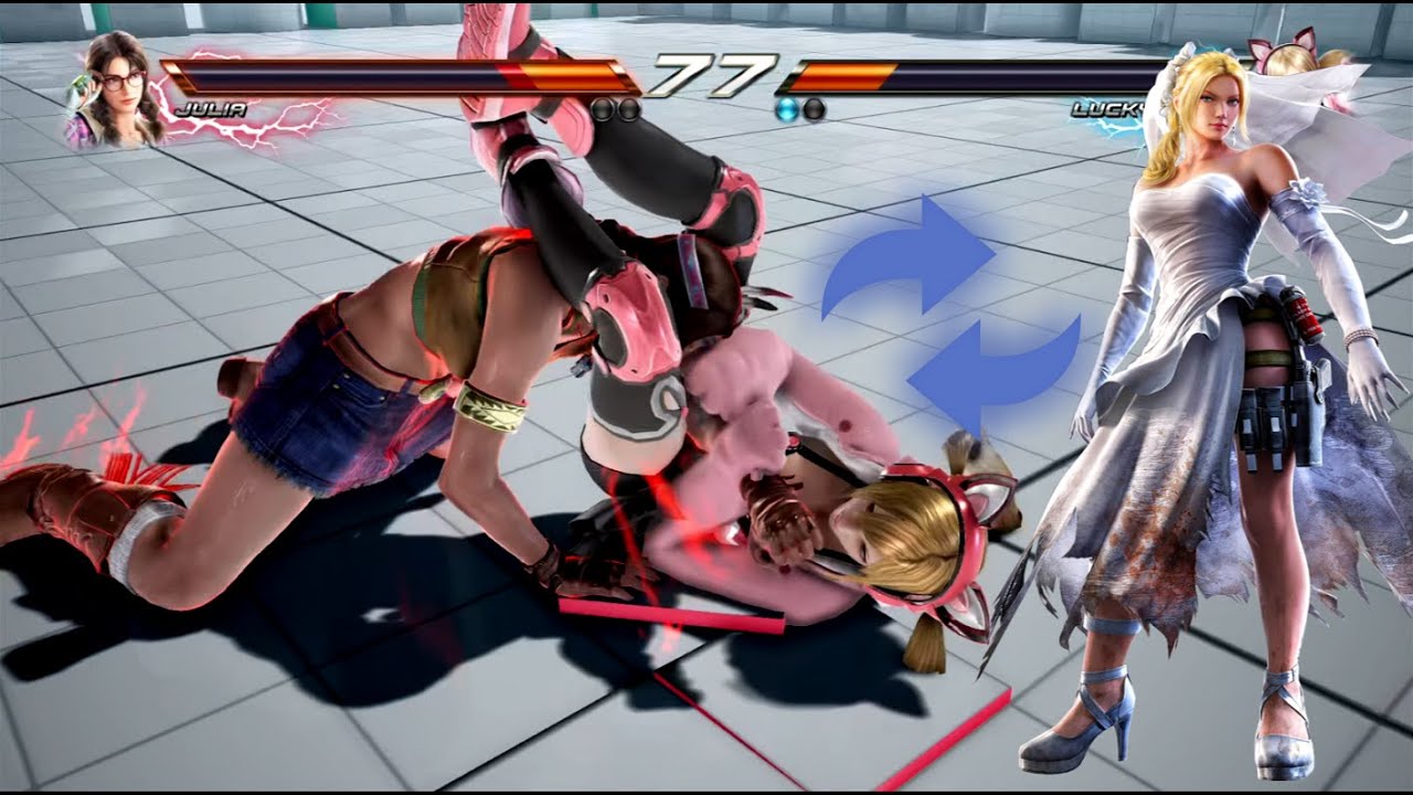 鉄拳7(Tekken 7) クロエの関節技でジュリアやられ Chloe's Submission Julia KO