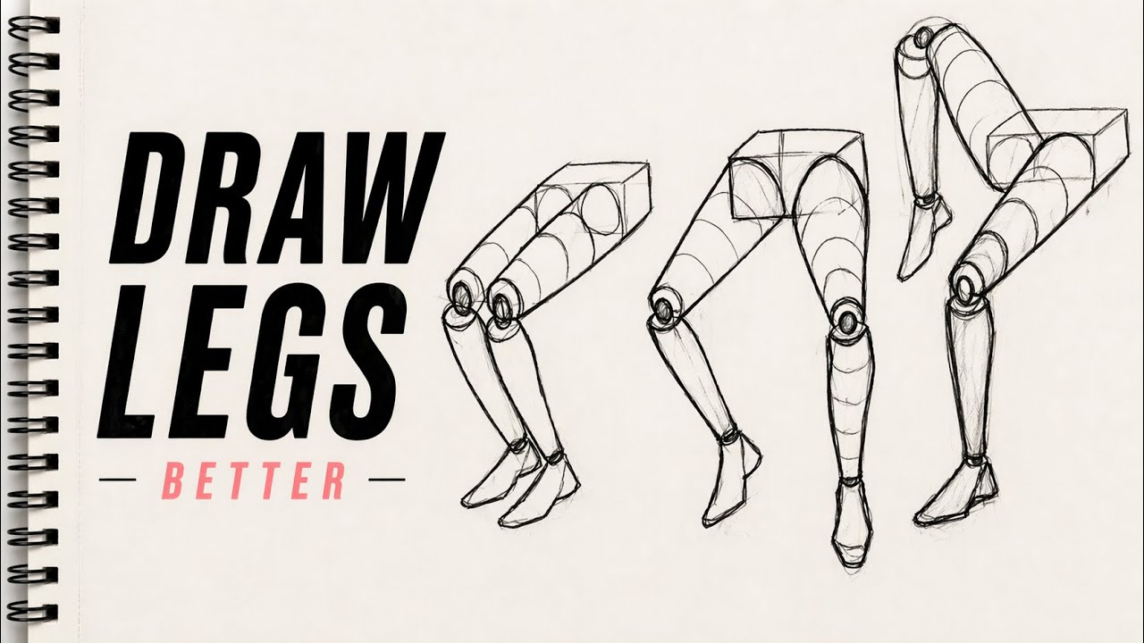 How To Draw Legs Easily| Step By Step Tutorial for Beginners