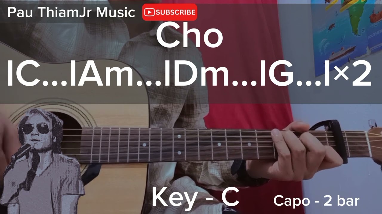 မြင်နေခွင့်လေး - အောင်ဖြိုး (Guitar chord အလွယ်တီးနည်း)