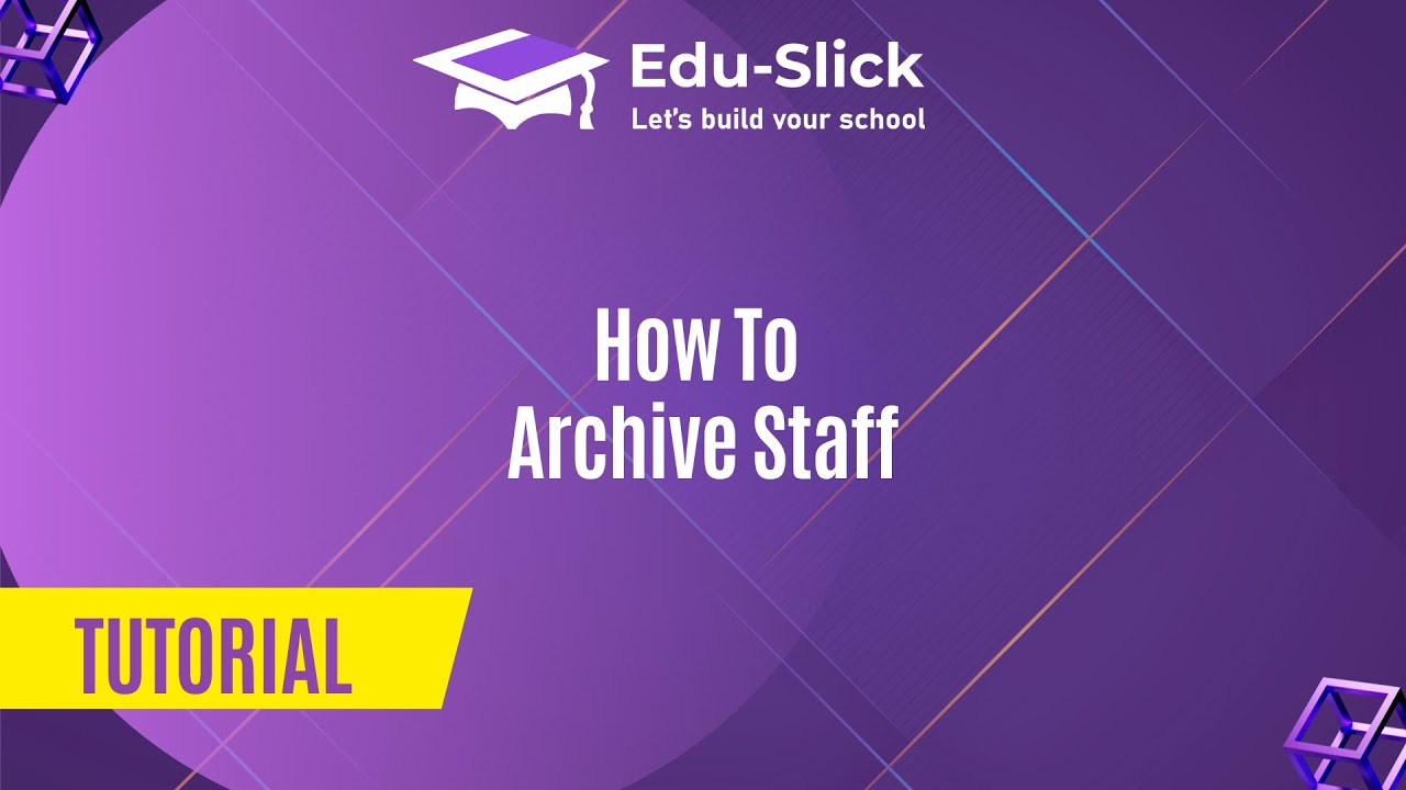 How to Archive Staff on SMS