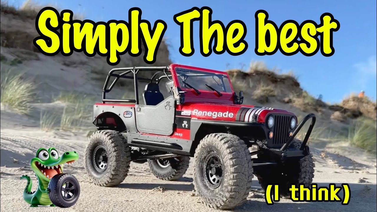 The best crawler! Axial CJ7 beach crawling.