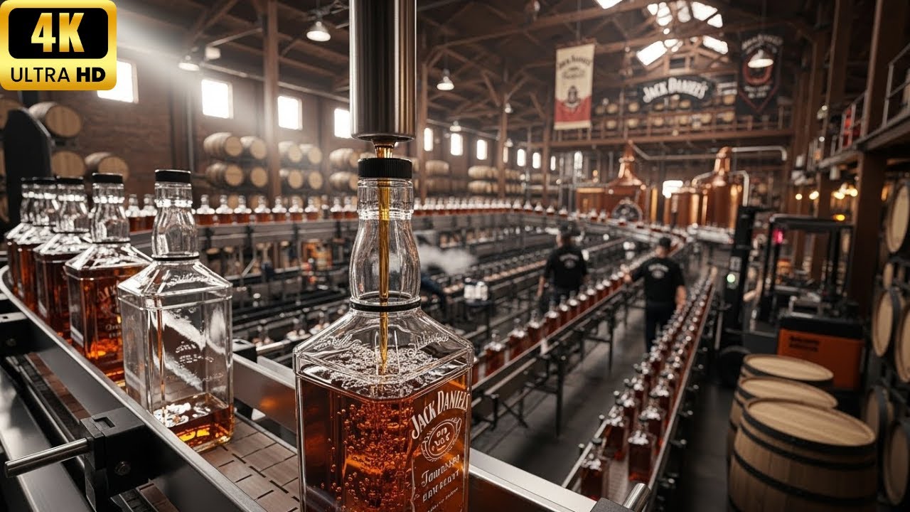 FULL PROCESS 4K' | Inside the Jack Daniel’s Distillery: how whiskey is aged and bottled