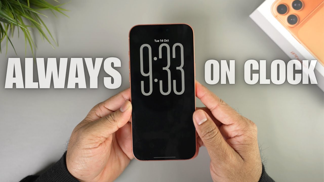 Включение функции Always-On Display Clock на iPhone 17 Pro | Руководство по быстрой настройке экр...